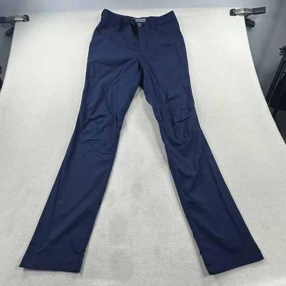 Alaskan Hardgear Pants Womens 8 Long Blue Free Reign Cargo Stretch Workwear - Picture 2 of 15